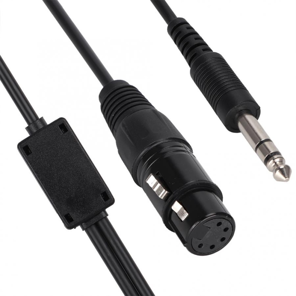 For Airbus XLR To GA Dual Plug 5 Pin Headset Adapter Cable Aviation Headphone Earphone Accessories black - Image 2