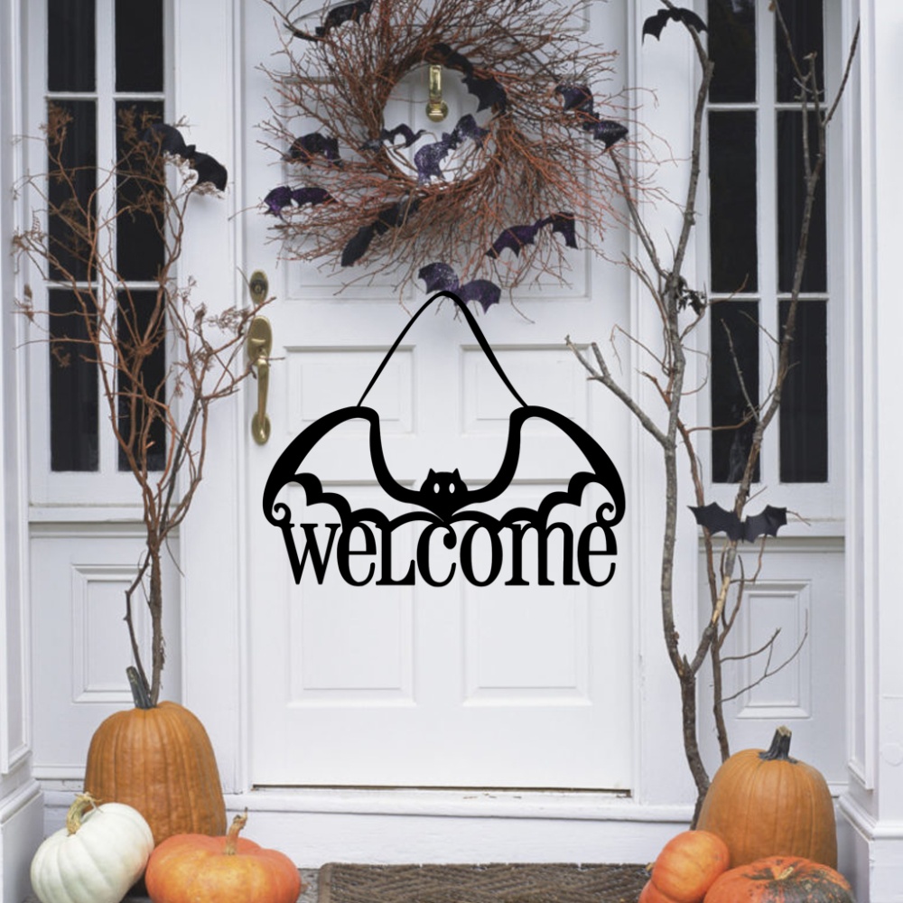 Non-woven Bat Pattern Hanging Pendant for Home Halloween Door Decor JM01510 - Image 3