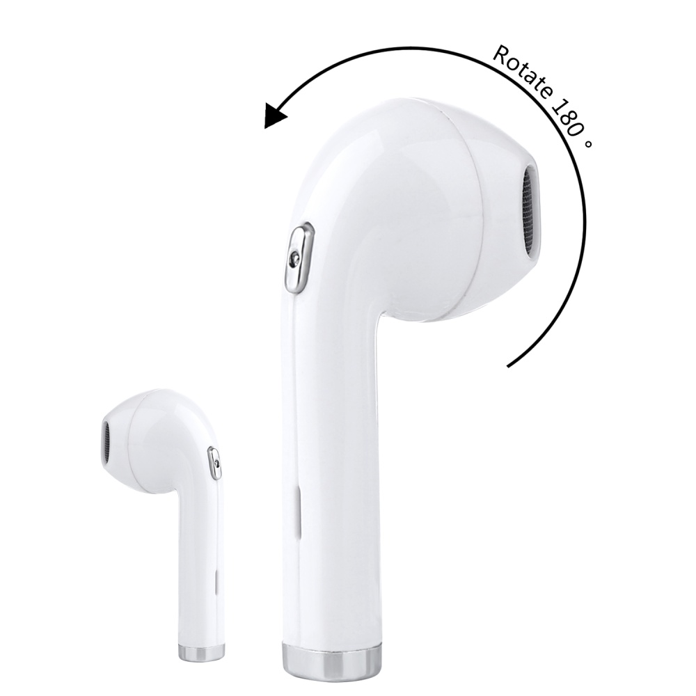 Mini Wireless In-Ear Bluetooth Earphone 180 Degrees Rotated Headset for iPhone Samsung black - Image 2