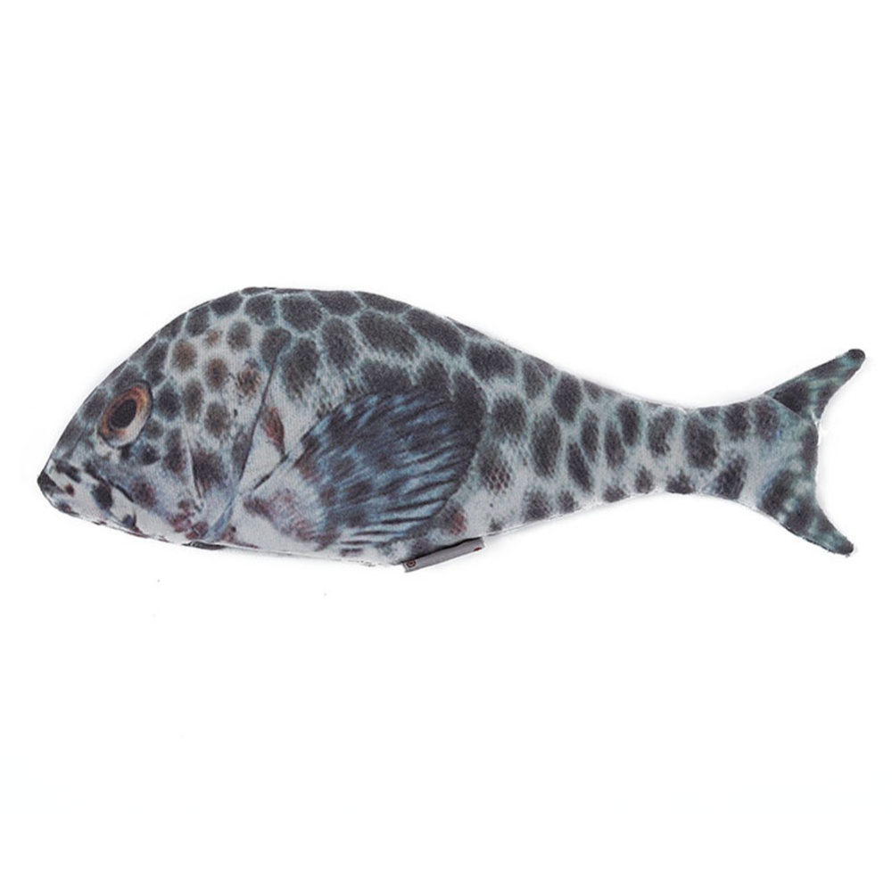 Simulate Fish with Catnip Interactive Toy for Pets Cats brown_10*27CM