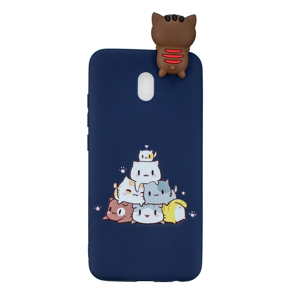 For Redmi 8/8A/5/Note 8T Mobile Phone Case Cute Cellphone Shell Soft TPU Cover with Cartoon Pig Duck Bear Kitten Lovely Pattern Royal blue - Image 2