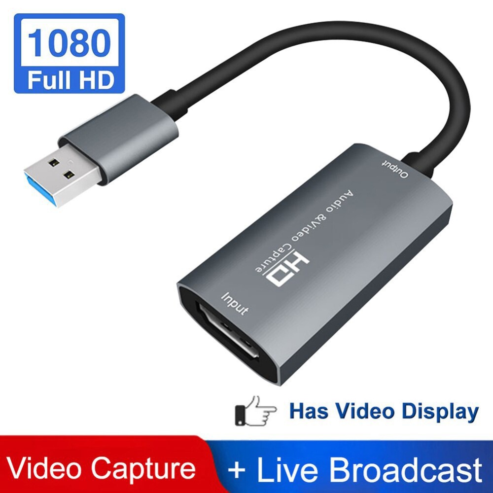 Usb 2.0 Game Capture Card Hdmi-compatible Female To Male Video Silver gray - Image 3