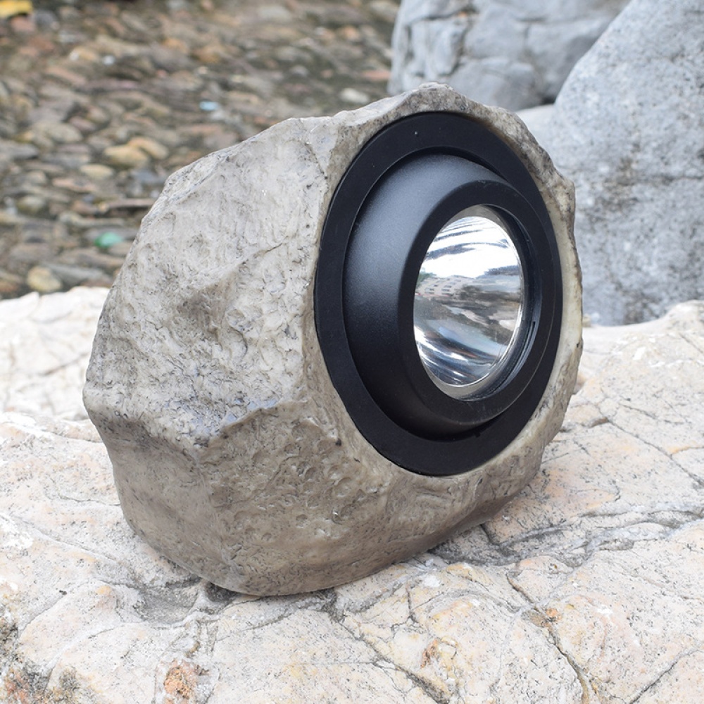 LED Solar Powered Simulation Rock Stone Light Lawn Lamp for Yard Deck Pathway Garden Decor - Image 2