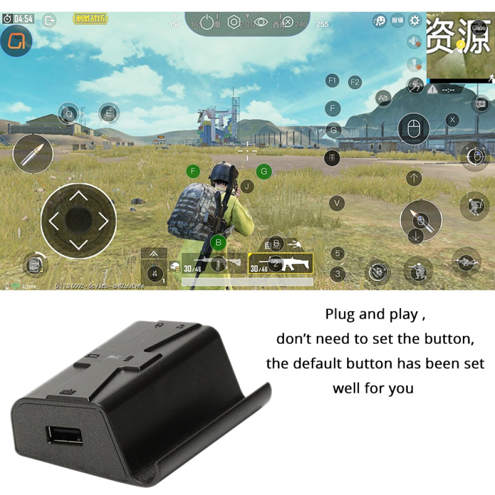 G1X PUBG Mobile Gamepad Controller Gaming Keyboard Mouse Android Phone to PC Converter Adapter for iPhone Only converter - Image 2