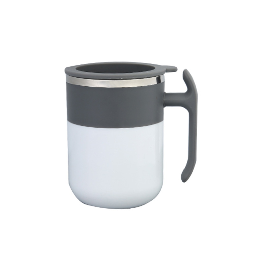 Self Stirring Coffee Mug Mixing Stainless Steel Cup for Office Home Tea Milk Drink black - Image 2