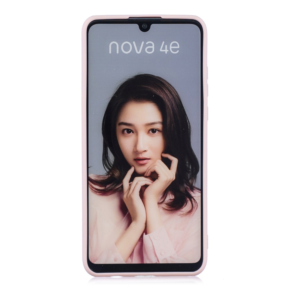 For HUAWEI P30 LITE/NOVA 4E Lovely Candy Color Matte TPU Anti-scratch Non-slip Protective Cover Back Case white - Image 2