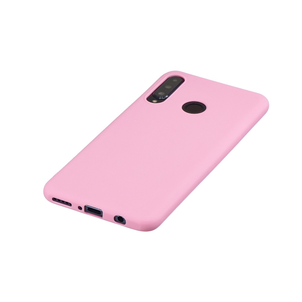 For HUAWEI P30 LITE/NOVA 4E Lovely Candy Color Matte TPU Anti-scratch Non-slip Protective Cover Back Case dark pink - Image 2