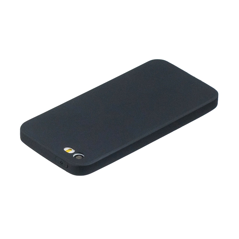 for iPhone 5/5S/SE Lovely Candy Color Matte TPU Anti-scratch Non-slip Protective Cover Back Case black - Image 2