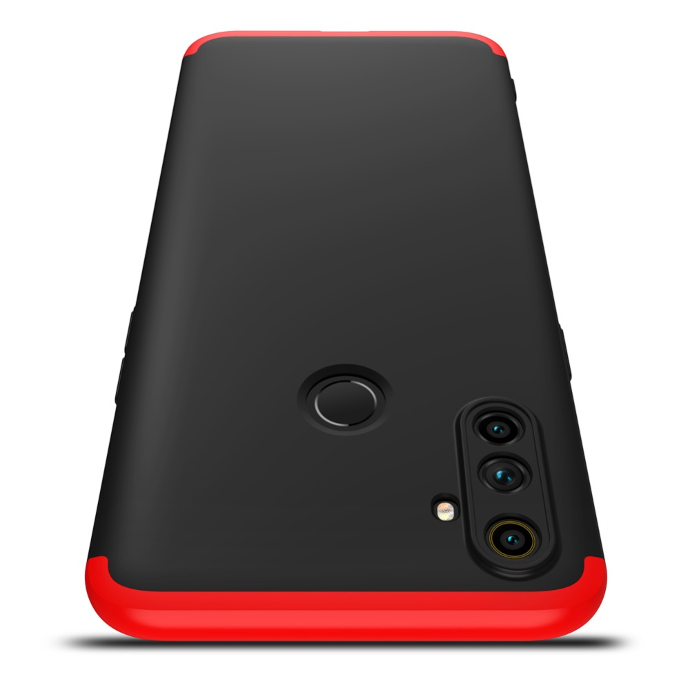 For OPPO Realme C3 360Dgree Full Protection Shockproof PC Phone Back Cover Red black red - Image 2