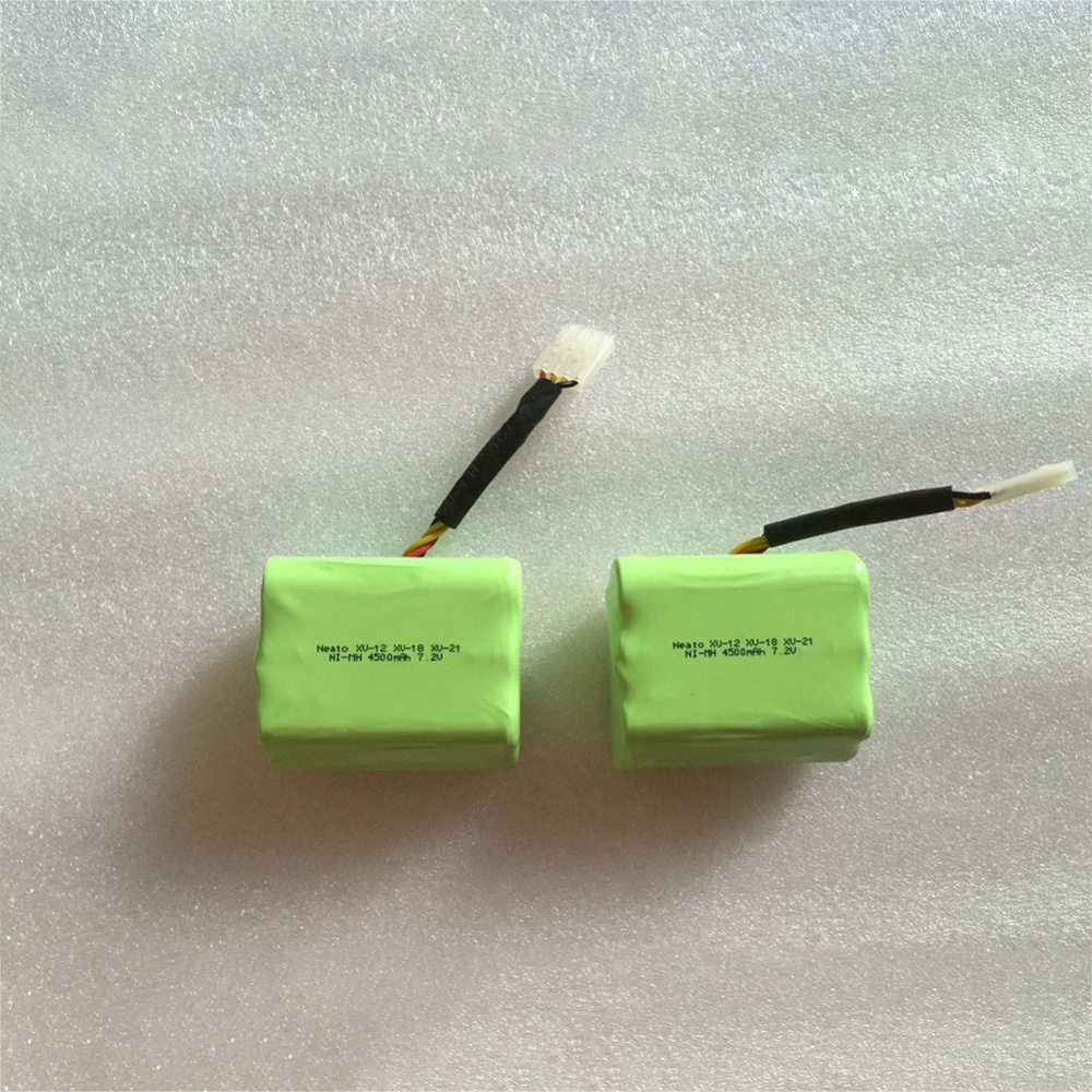 2Pcs/Set 4500mah 7.2V Vacuum Cleaner Battery for Neato XV-11 XV-12 XV-14 XV-15 XV-21 XV-28Pr Robot green - Image 2