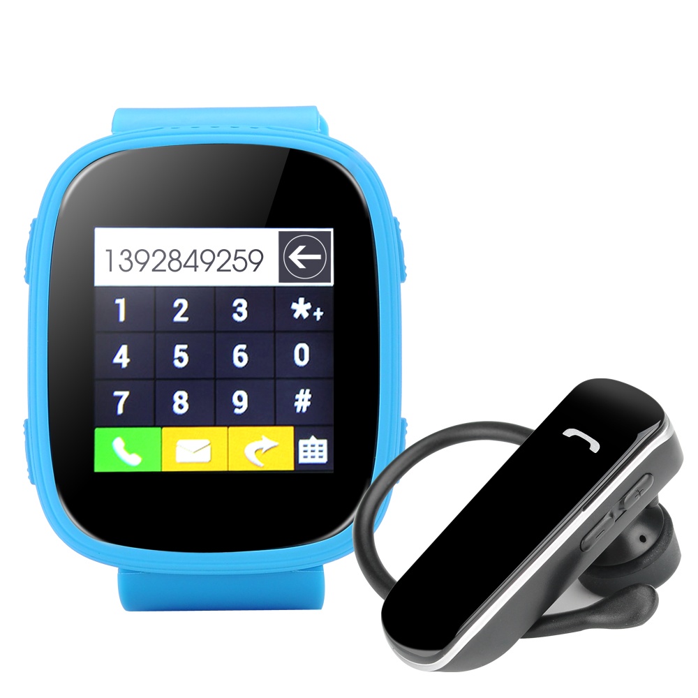 Ken Xin Da S7 GSM Smart Watch - 1.54 Inch Touch Screen, Bluetooth, Heart Rate Monitor, SMS Sync, FM Radio (Blue) - Image 2