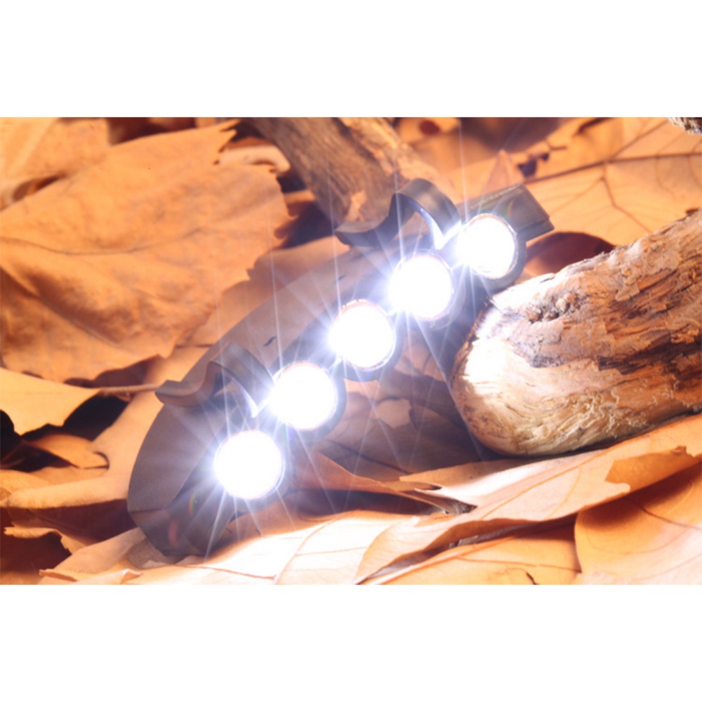 5LED/6LED Clip Cap Light Highlight Headlight Sports Hat Lamp Outdoor Night Fishing Lights 6LED