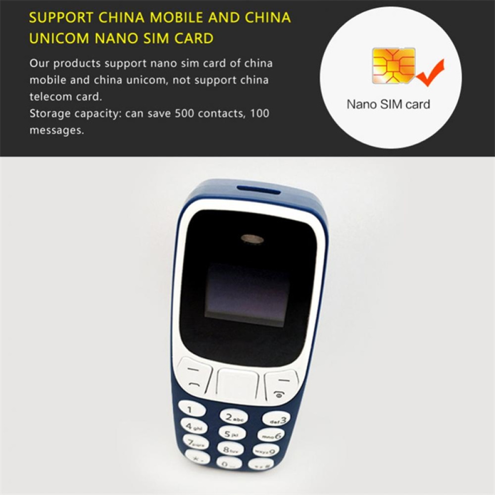 L8star Bm10 Mini Mobile Phone Dual Sim Card With Mp3 Player Fm Unlock Cellphone Voice Change Dialing Black - Image 2