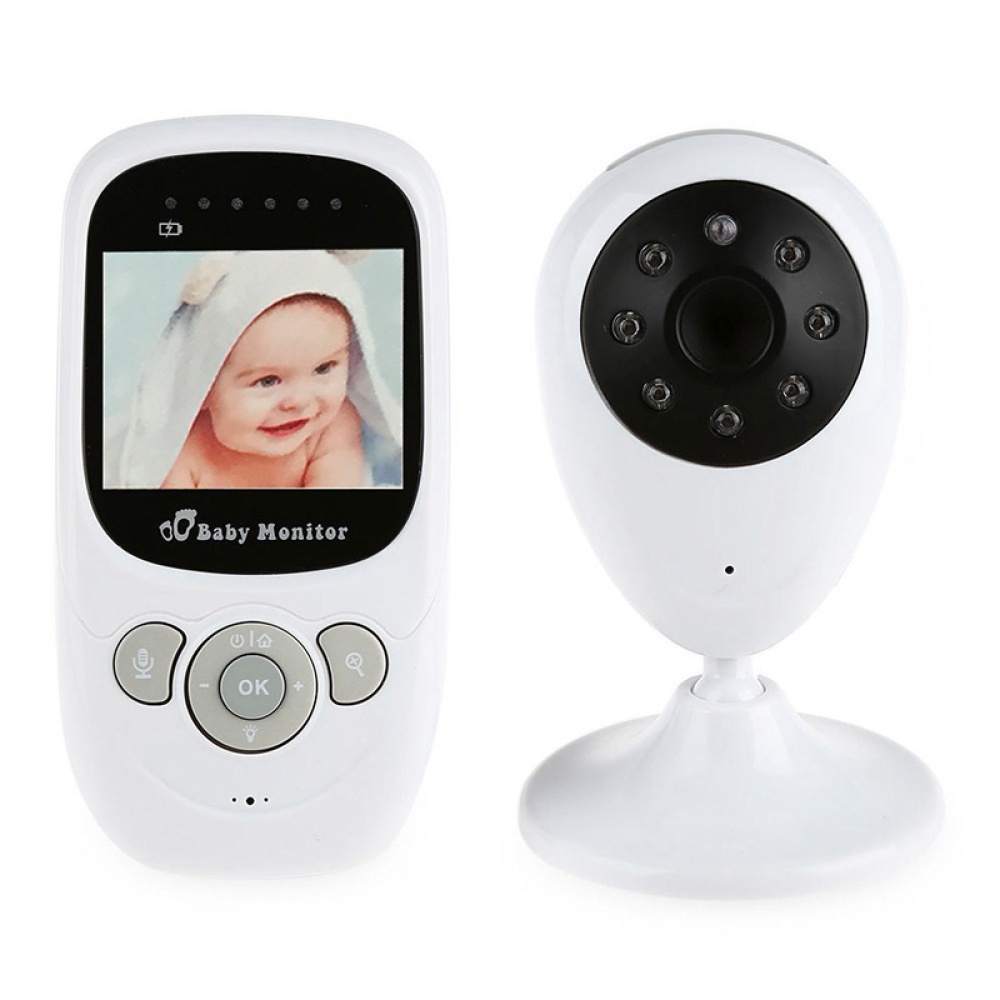 Wireless Baby Video Monitor - Two Way Audio, 300 Meter Range, Night Vision, Lullaby Function, 2.4 Inch Display, Temperature - Image 3