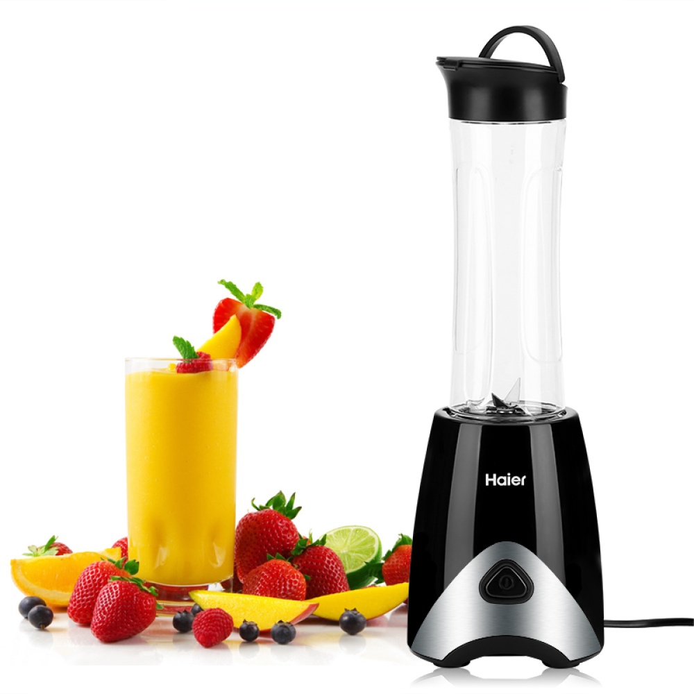 Haier Blender - 300 Watt Motor, Compact Size, 600ml Sports Bottle