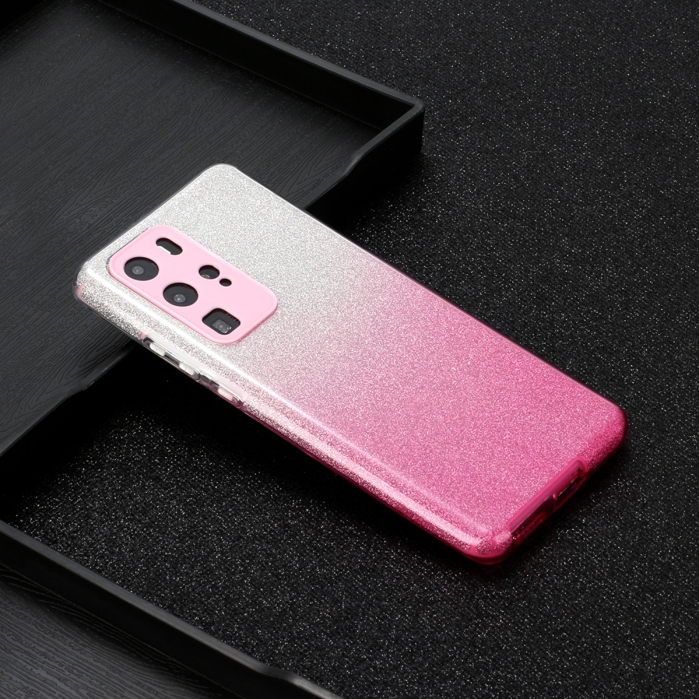 for HUAWEI P20 LITE/P30 LITE/P40 LITE/Nova6SE/Nova 7i Phone Case Gradient Color Glitter Powder Cover with Airbag Bracket Pink - Image 2