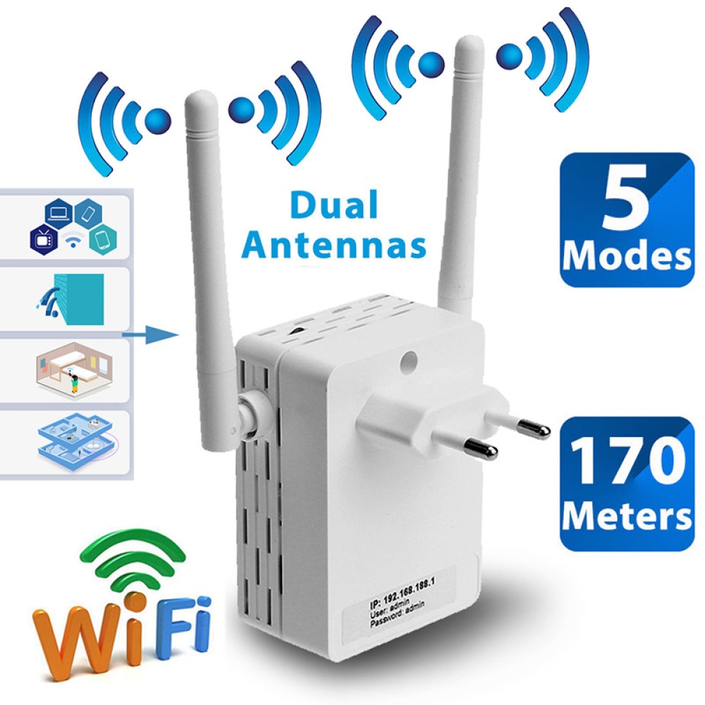 300Mbps Wireless Router Range Extender WiFi Repeater Signal Amplifier Booster Network U.S. regulations - Image 2