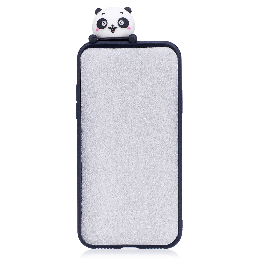 For iPhone 6/6S 3D Cute Cartoon Animal TPU Anti-scratch Non-slip Protective Cover Back Case Black panda - Image 2