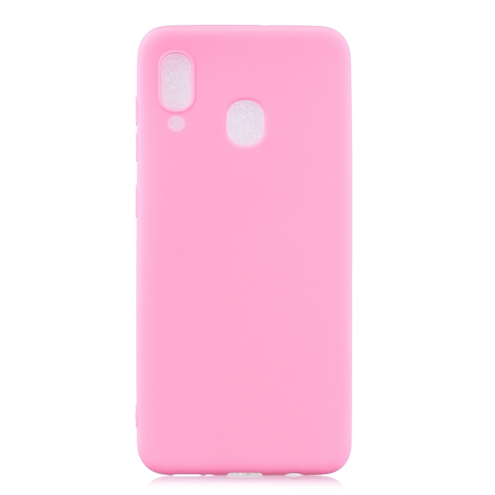 For Samsung A30 Lovely Candy Color Matte TPU Anti-scratch Non-slip Protective Cover Back Case Navy - Image 2