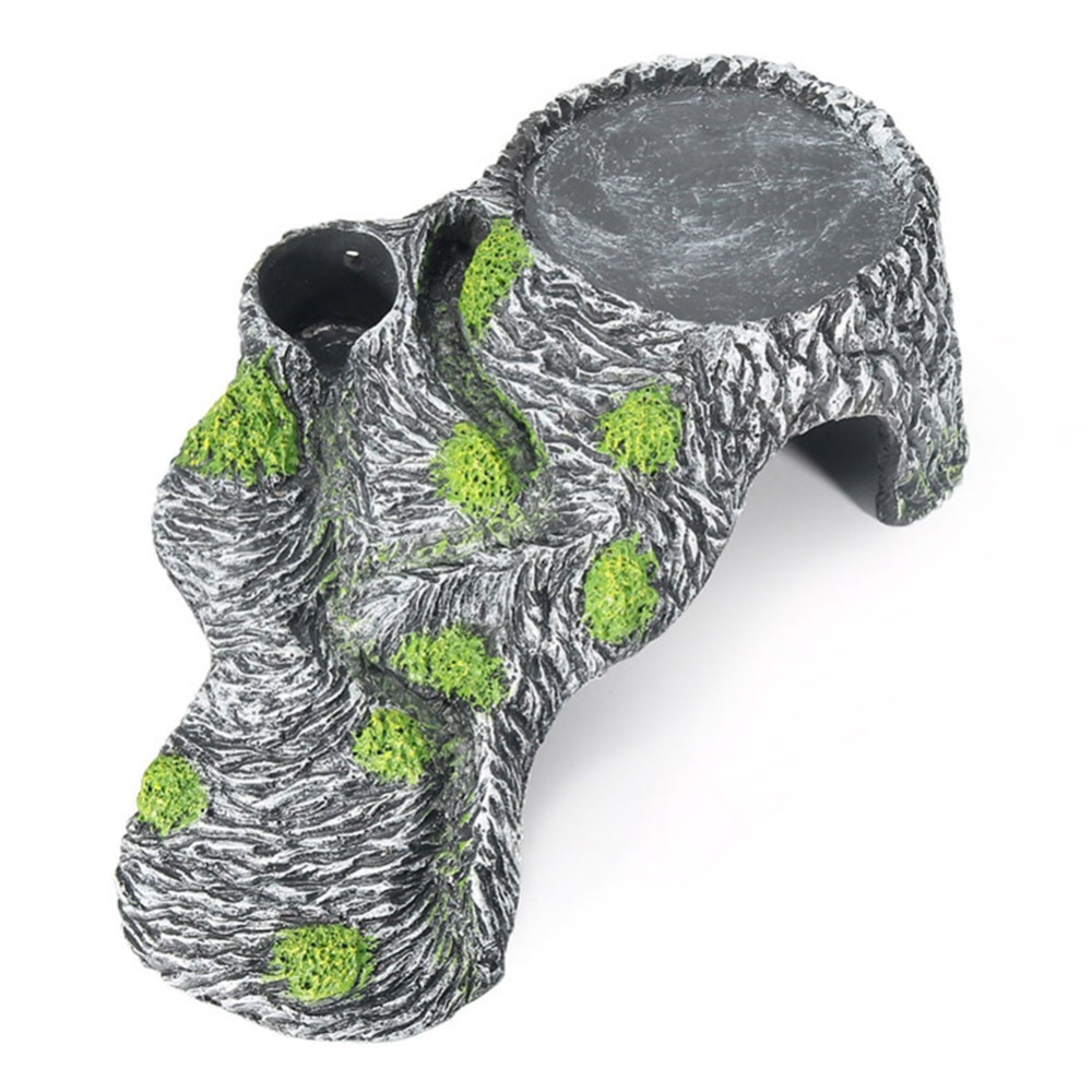 Tortoise Drying Climbing Platform Pet Reptile Hide Cave for Tank Decoration S