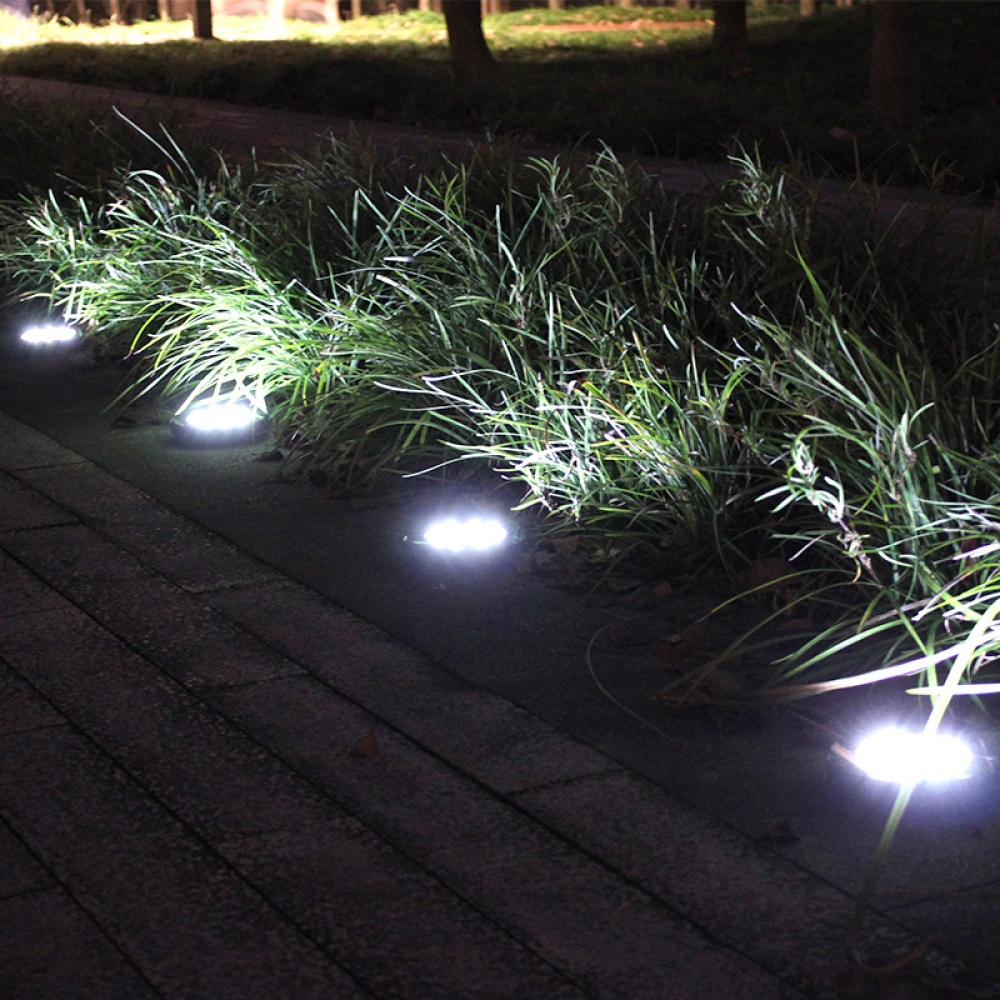 4Pcs Solar Light Outdoor Waterproof Imitation Marble Lawn Buried Garden Road Decoration A - Image 3