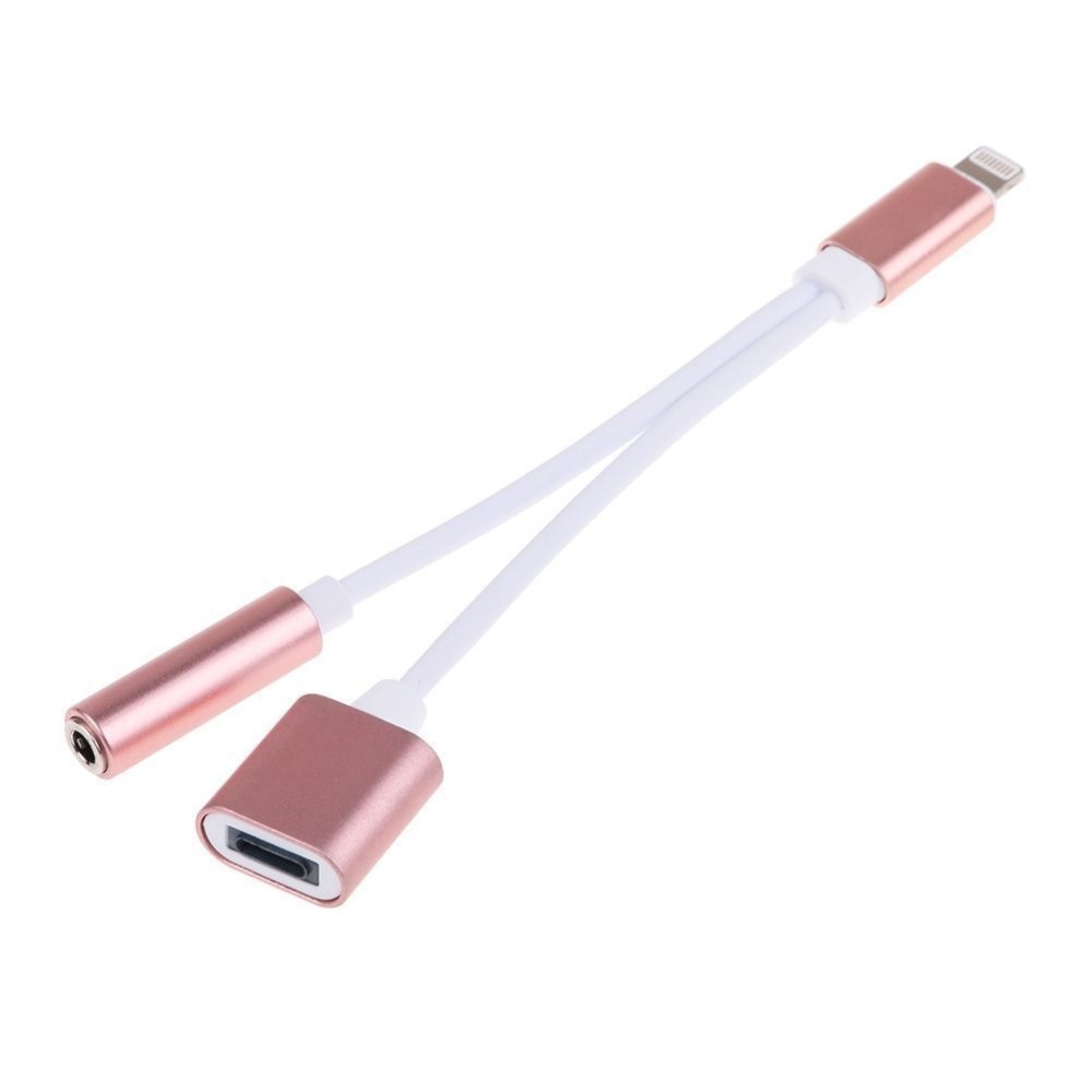 2 in 1 Lightning to 3.5mm Audio Headphone Adapter with Charger Cable for iPhone 7/7 Plus Supports Syestem Earlier than IOS10.21 - Image 2