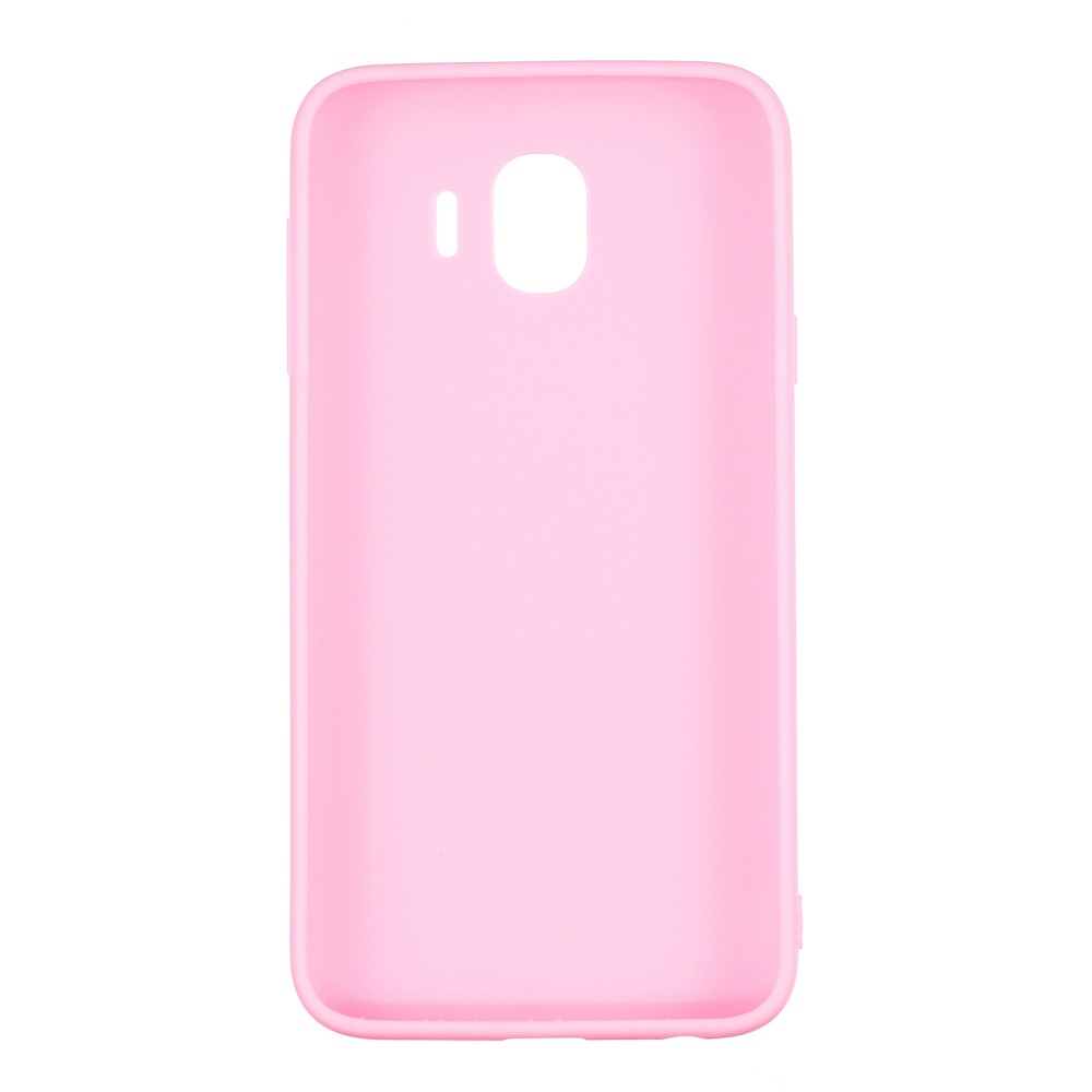 for Samsung J4 Euro Edition Lovely Candy Color Matte TPU Anti-scratch Non-slip Protective Cover Back Case dark pink - Image 2