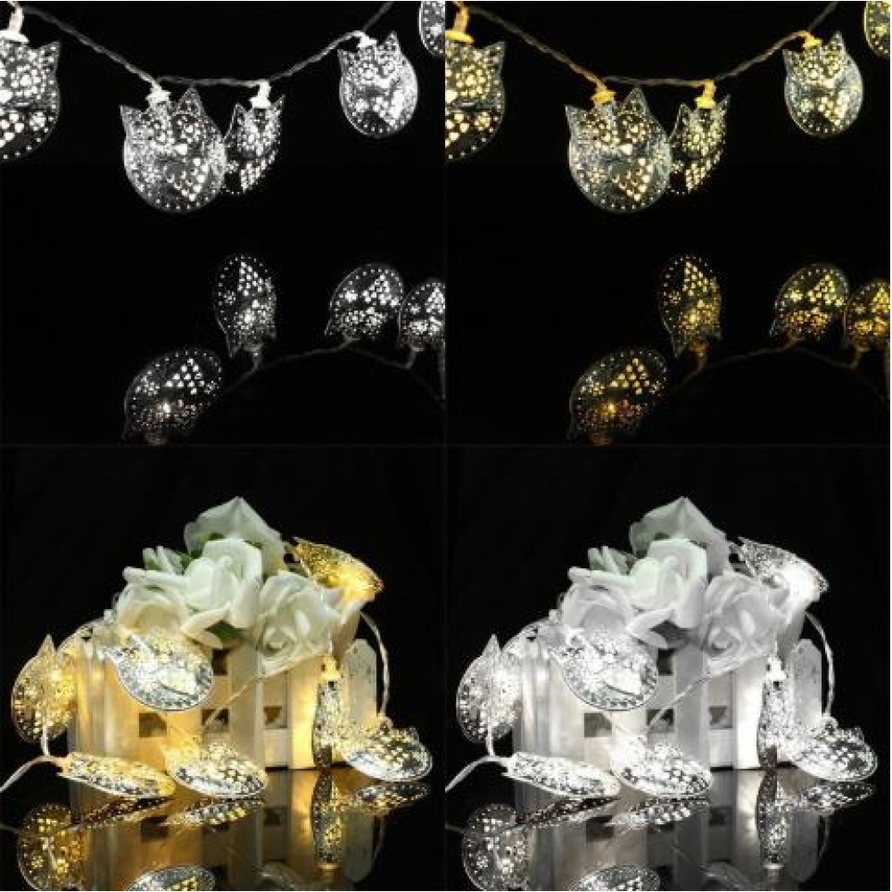 LEDs Fairy Lovely Owl Battery Operated String Lights LED Decoration for Christmas Garland On the Window Warm White - Image 3