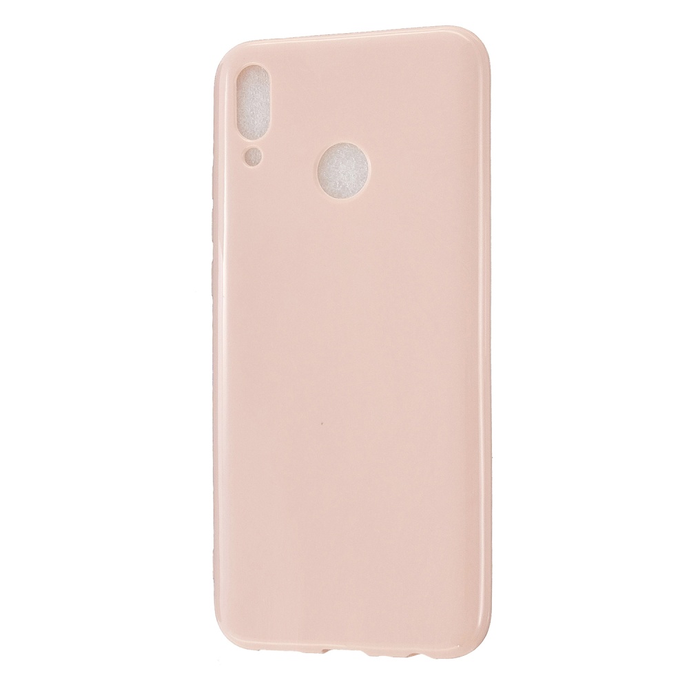 For HUAWEI Y9/Y9 Prime 2019 Cellphone Shell Glossy TPU Case Soft Mobile Phone Cover Full Body Protection Sakura pink - Image 2