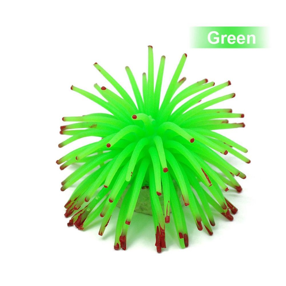 Mini Simulation Sea Urchin Ball Aquarium Fish Bowl Decoration Orange - Image 2