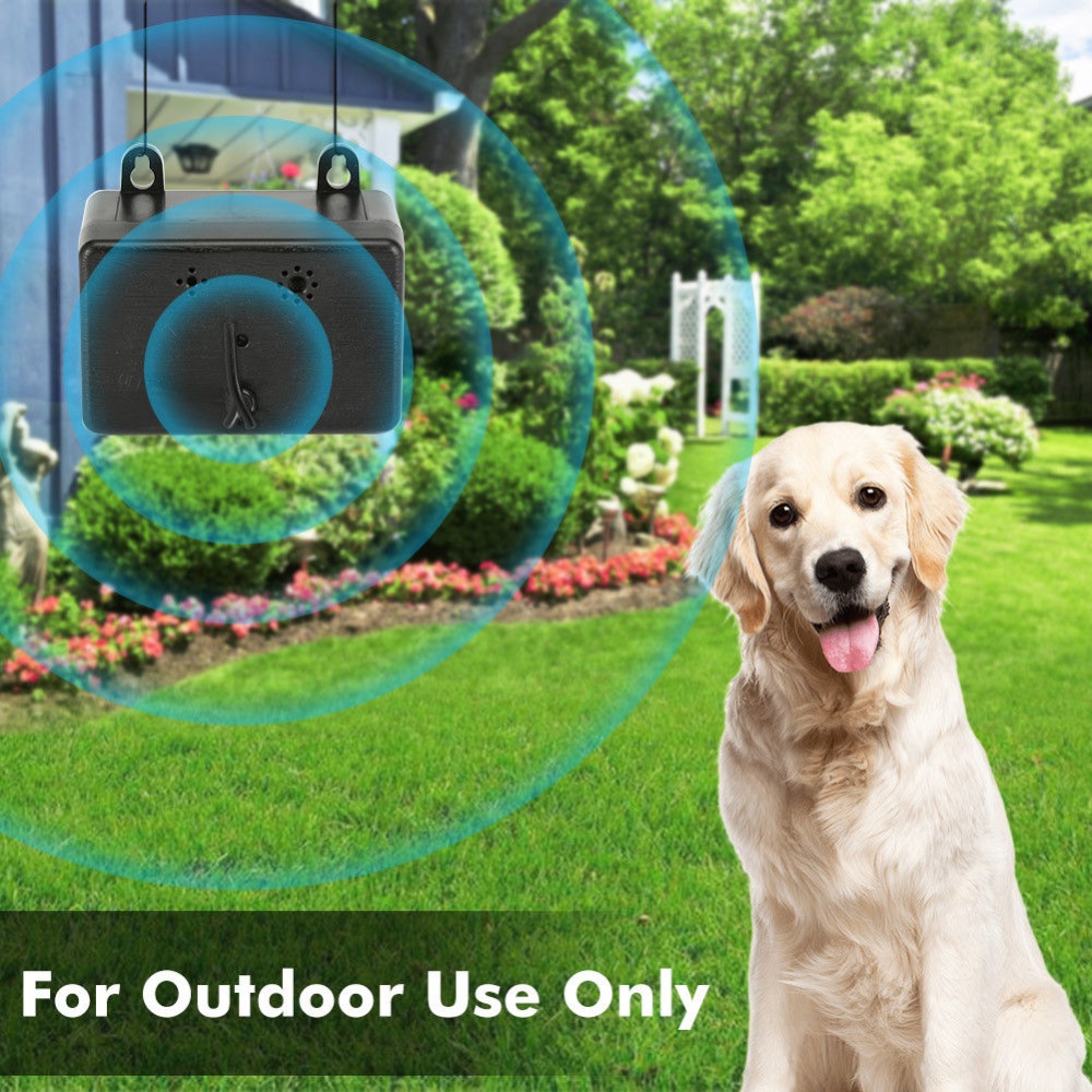 Outdoor Ultrasonic Dog Repeller Anti Barking Device Infrared Silencer TrainingTool - Image 2