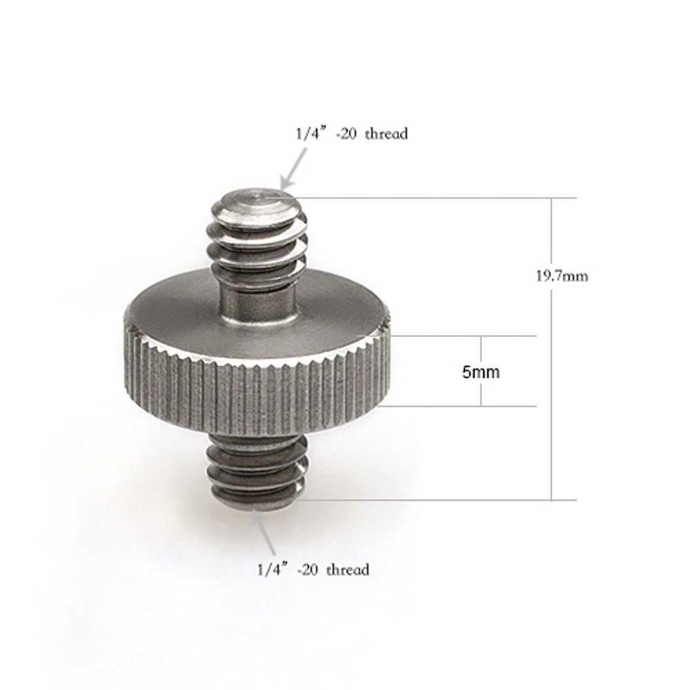 Milltonaccessories® 1/4` Male to Threaded Screw Adapter (2-pack) - Image 2