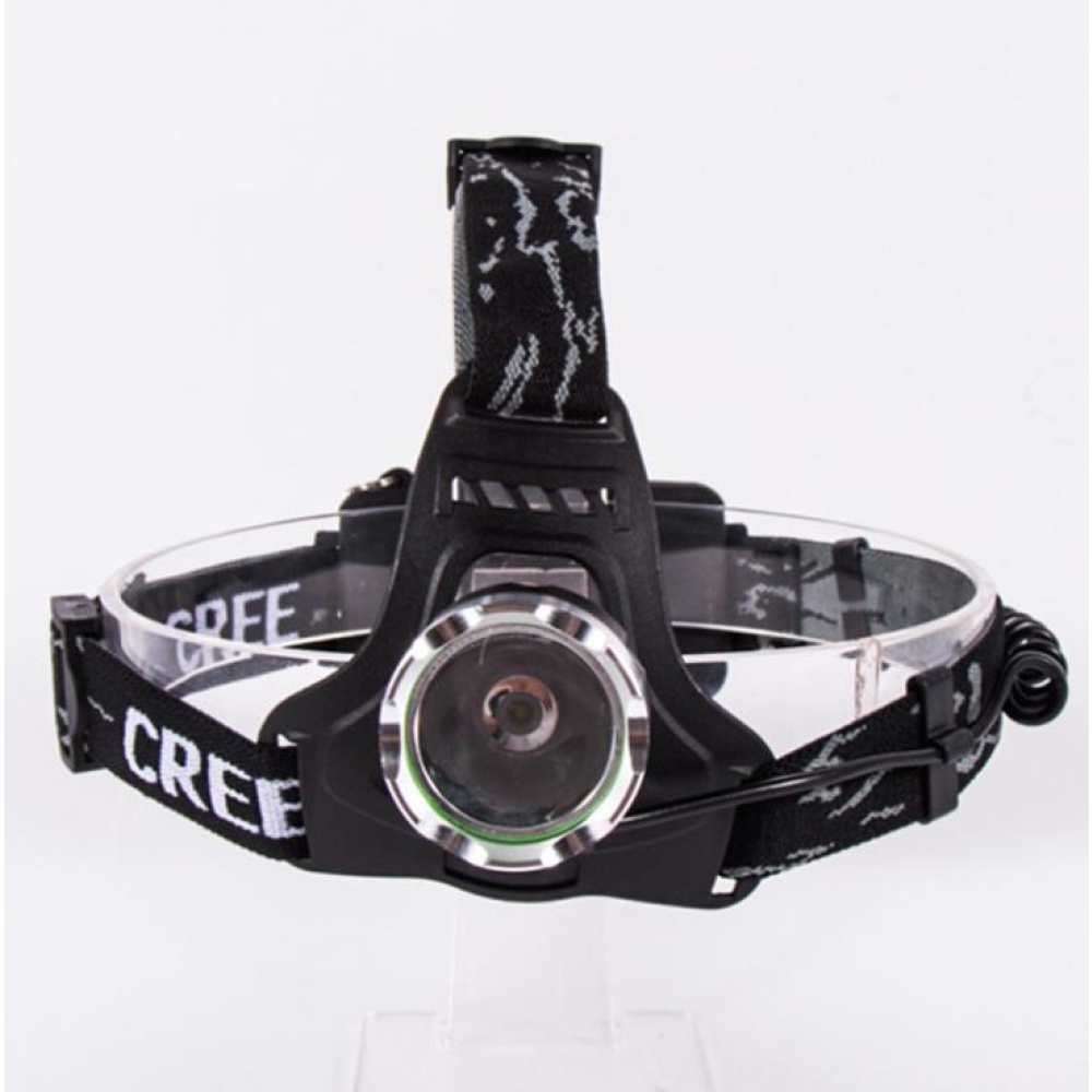 10W T6 Headlamp Headlight Torch Outdoor Waterproof Cycling Fishing Cap-lamp white light [two batteries + direct charge color box]