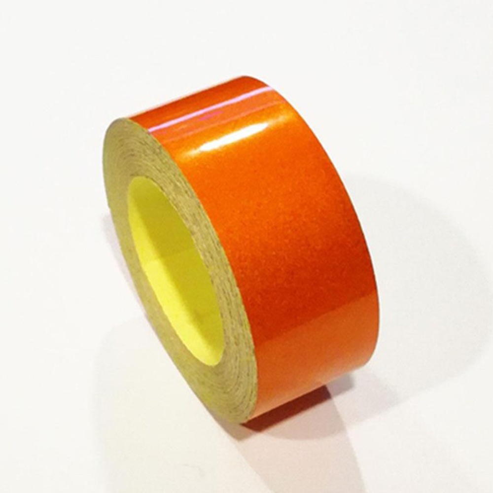 Fluorescent Reflective Film Sticker Safety Warning Conspicuity Tape 3m*5cm Glossy orange
