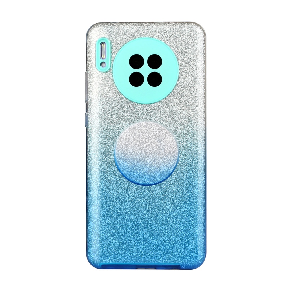 For HUAWEI Mate 30/Nova 5I pro/Mate 30 Pro/PSmart /Y5P/Y6P 2020 Phone Case Gradient Color Glitter Powder Cover with Airbag Bracket blue - Image 2