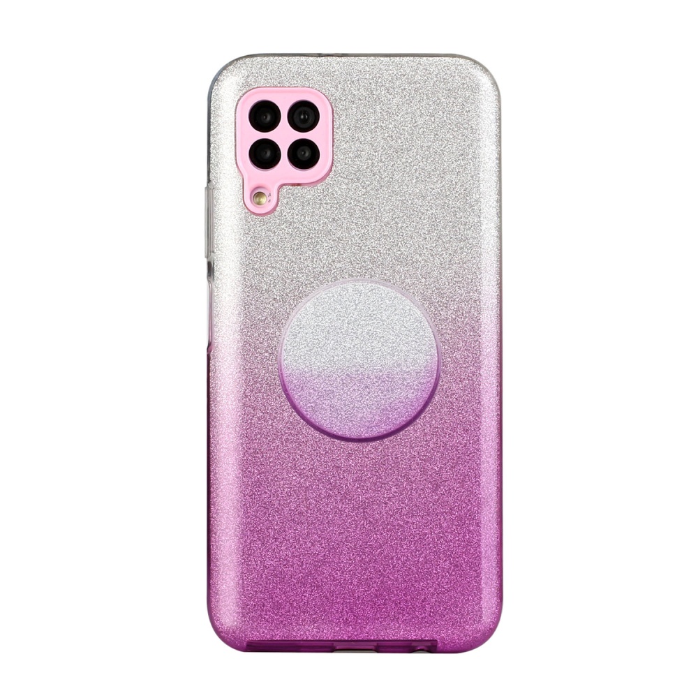 for HUAWEI P20 LITE/P30 LITE/P40 LITE/Nova6SE/Nova 7i Phone Case Gradient Color Glitter Powder Cover with Airbag Bracket purple - Image 2