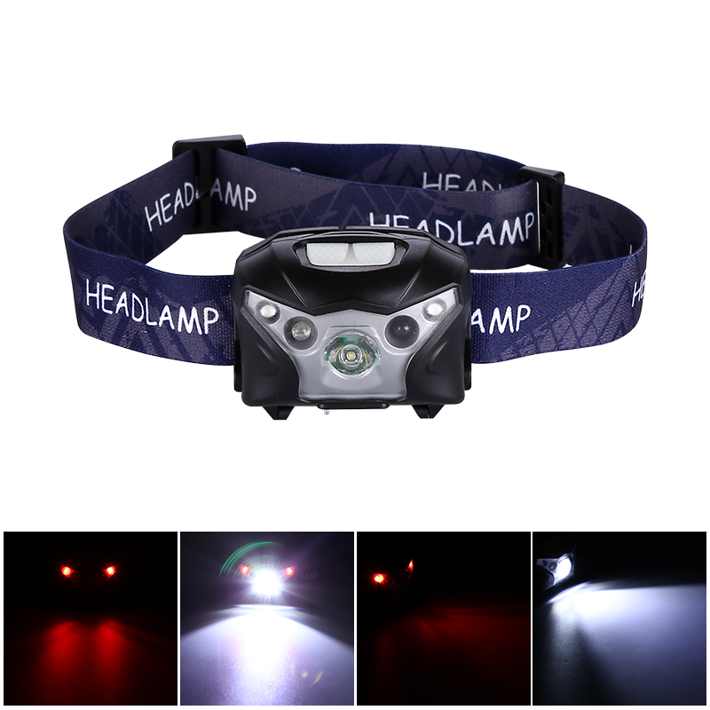 5 Watt LED Headlamp - 160 Lumen, 3 Light Functions, 1200mAh Battery, Hands Free Operation, RED SOS LEDs