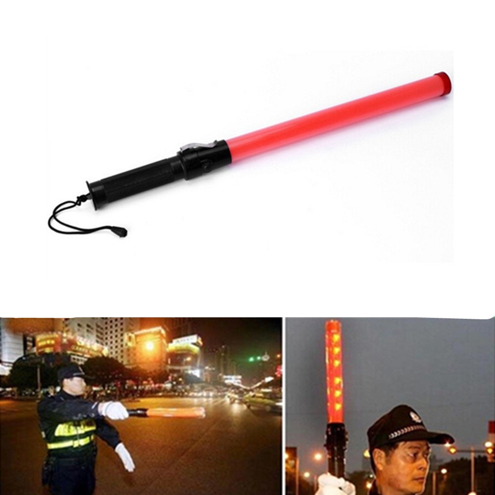 Multifunction Traffic Baton with Hanging Rope 54X3cm Red light - Image 3