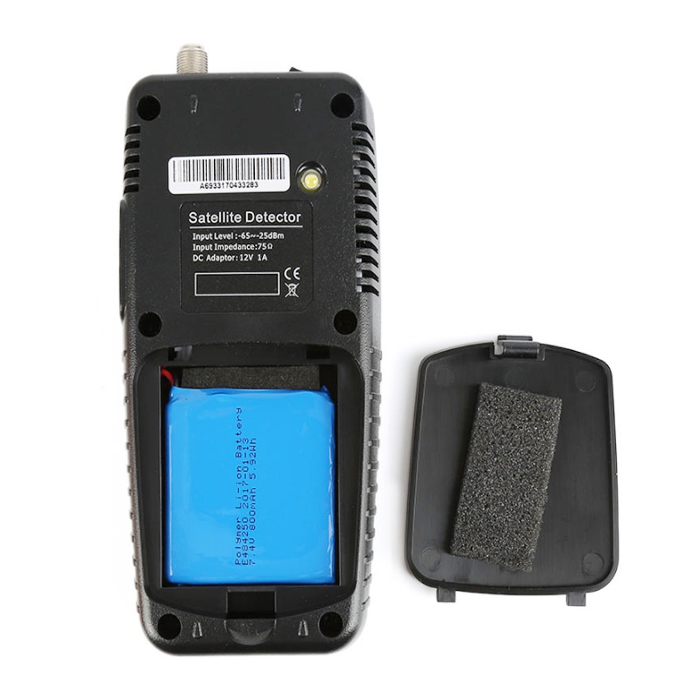 6933 DVB-S2 TV Signal Scan Finder Meter WS6933 with Flashlight Compass for High Definition Set-top Box EU Plug - Image 3