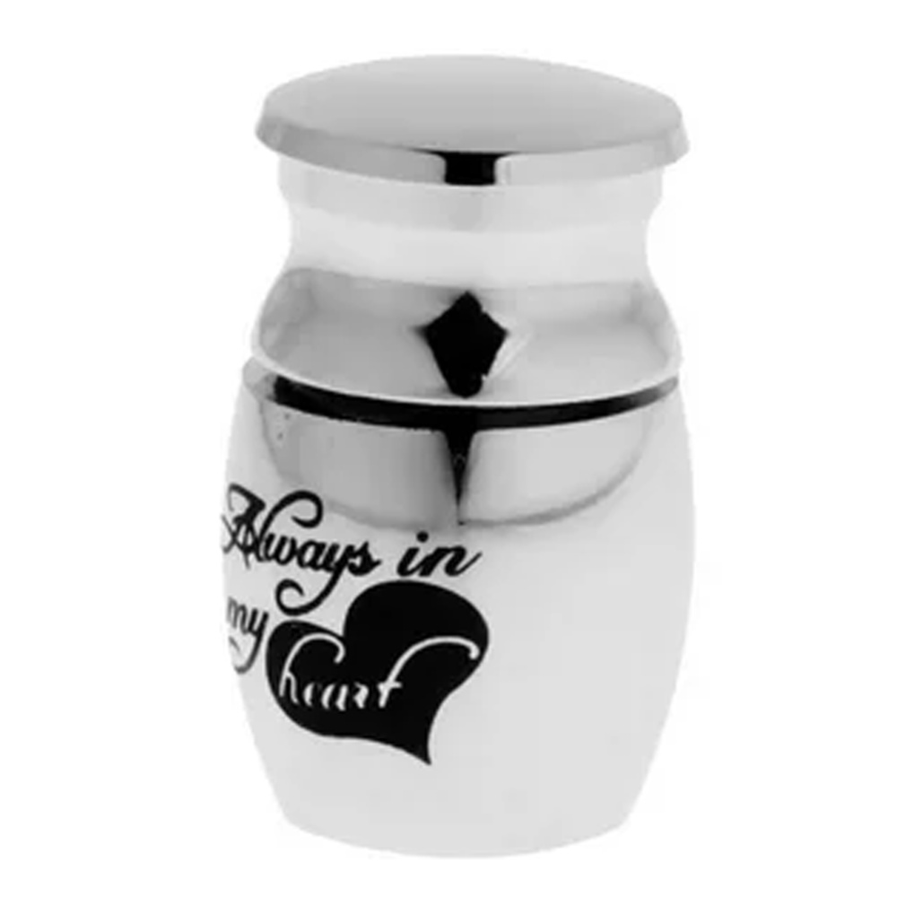 Memorial Mini Funeral Urn Cremation Urns Lettering Ashes Keepsake for Pet Jewelry As shown