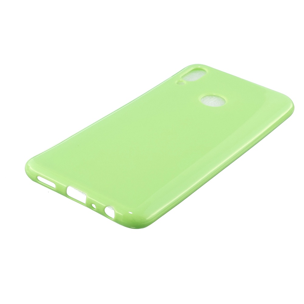 For HUAWEI Y9/Y9 Prime 2019 Cellphone Shell Glossy TPU Case Soft Mobile Phone Cover Full Body Protection Fluorescent green - Image 2