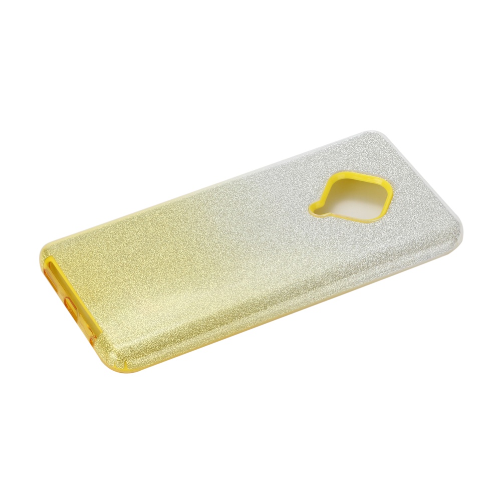 For VIVO Y91/Y93/Y95 with hole/V17/S1 Pro/Y95 Phone Case Gradient Color Glitter Powder Cover Airbag Bracket yellow - Image 2