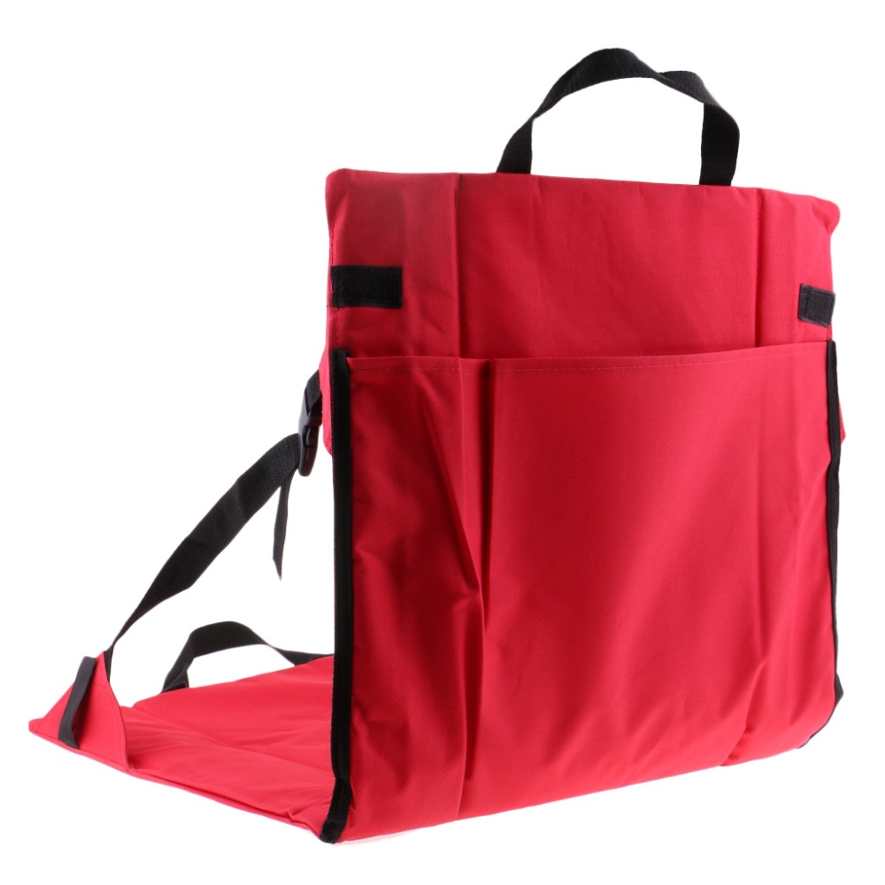 Multi-functional outdoor folding cushion beach chair venue stadium leisure red_42 * 39cm