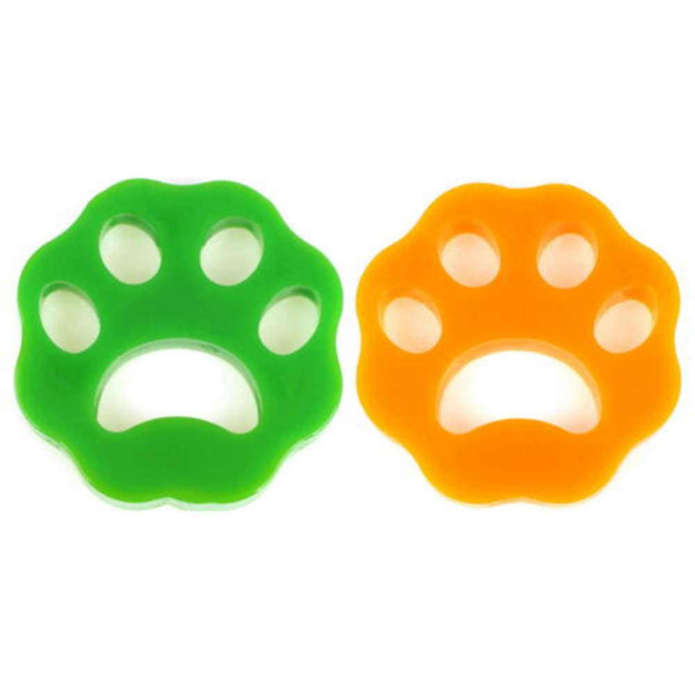 Reusable Pet Hair Remover for Clothes Laundry Wash Green + yellow_Flower shape