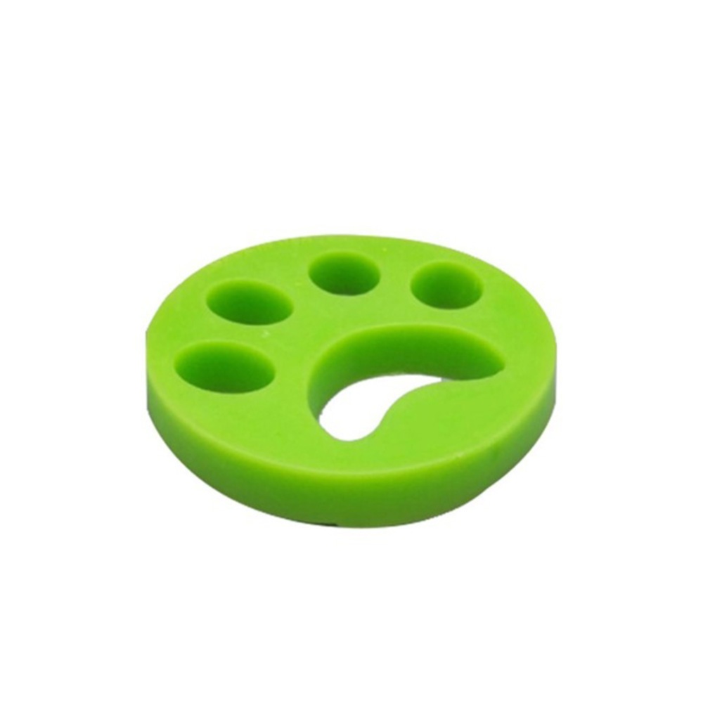 Reusable Pet Hair Remover for Clothes Laundry Wash Green 1pcs_Round