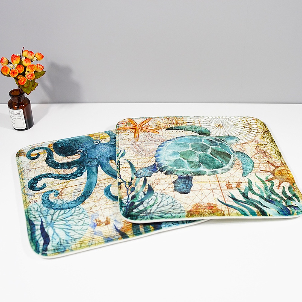 Printing Seat Cushion Slow Rebound Home Sofa Decoration Car Soft octopus_40 * 40cm - Image 2