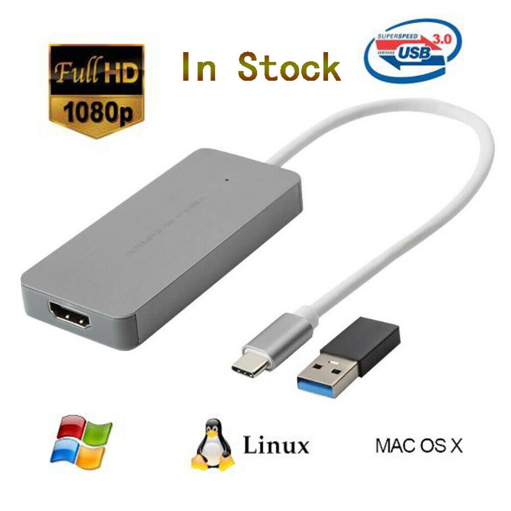 USB 3.0 HD Video Capture for HDMI to TypeC UVC Type-c gray - Image 2