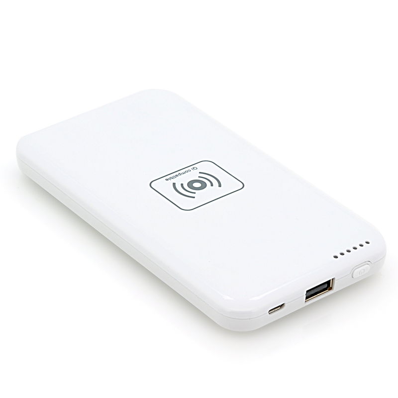 Portable Power Bank - 4800mAh Battery, Qi Wireless Charging