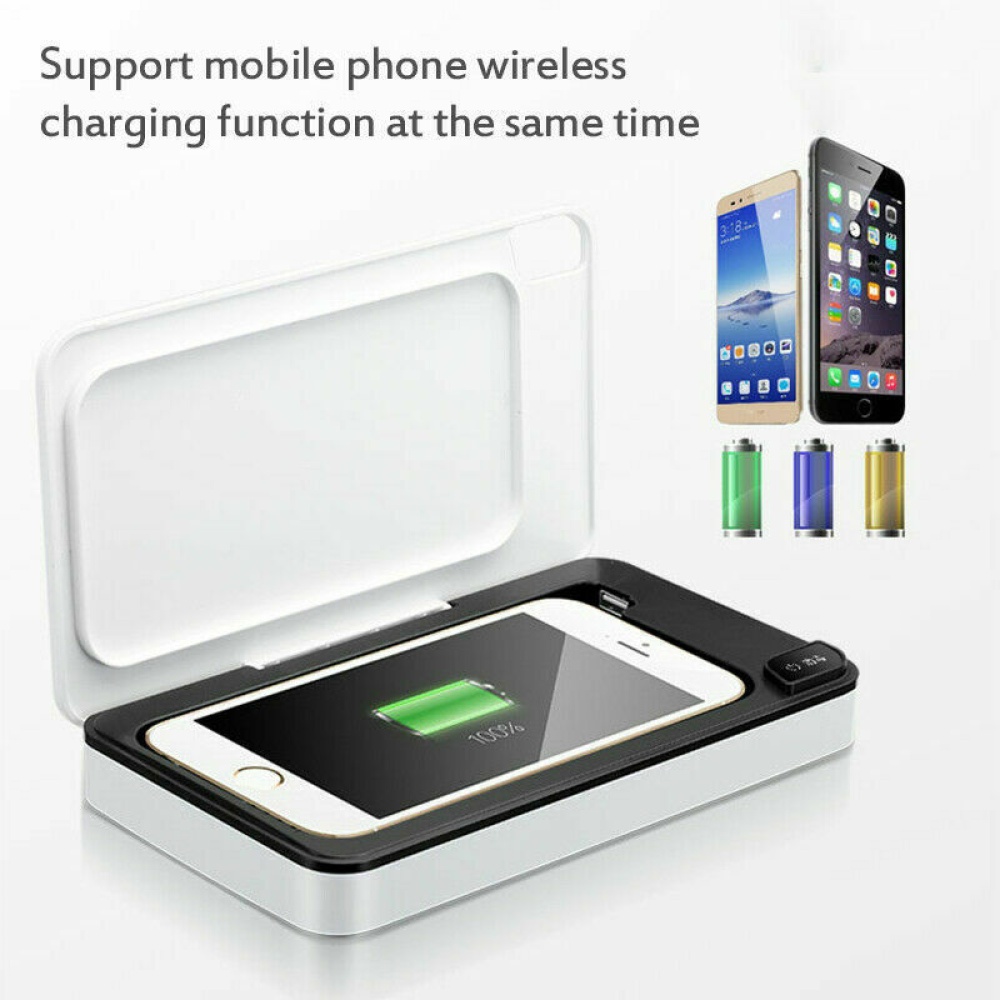 Charger Multifunction Mobile Phone Ultraviolet Sterilizer Wireless Cleaner Jewelry A02 wireless charging - Image 2