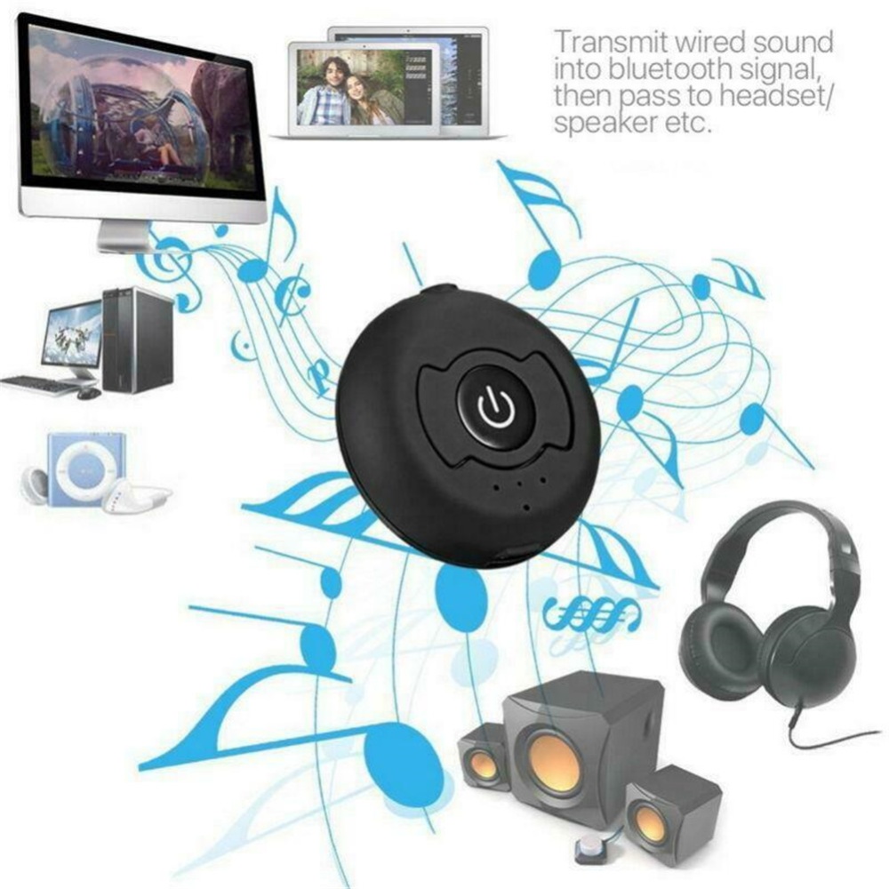 CSR 4.0 Dual Bluetooth Audio Signal Transmitter 3.5mm Interface of TV DVD MP3 black - Image 2